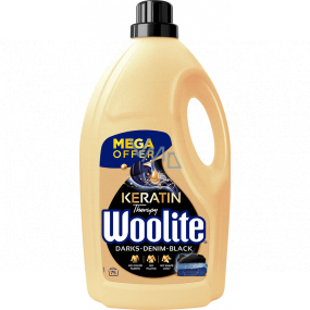 Woolite Keratin Therapy Dark, denim, čierny prací prostriedok s keratínom 75 dávok 4,5 l