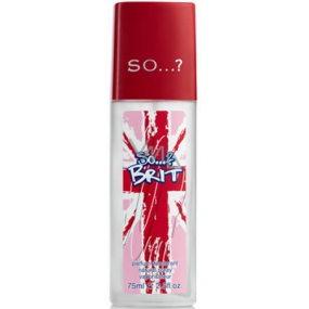 SO ...? Brit parfumovaný dezodorant sklo pre ženy 75 ml
