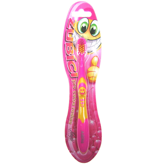 Nekupto Zubíci zubná kefka pre deti s menom Adelka mäkký 1 kus