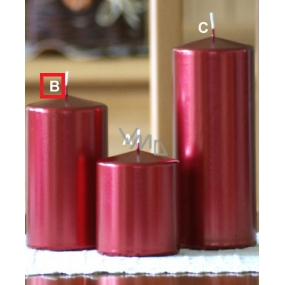 Lima Metal Serie sviečka červená valec 80 x 150 mm 1 kus