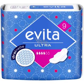 Evita Ultra Drainette hygienické vložky s krídelkami 9 kusov