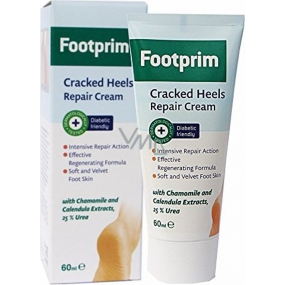 Footprim obnovujúci krém na popraskané päty s výťažkom z harmančeka a nechtíka a obsahom 25% močoviny 60 ml