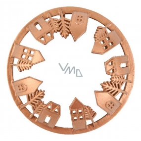Yankee Candle Winter Village prstenec ozdobný na stredné a veľké vonné sviečky Classic Illuma Lid