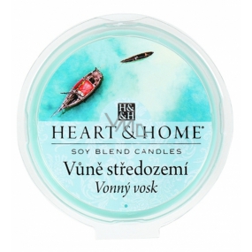 Heart & Home Vôňa stredomoria Sójový prírodný vonný vosk 27 g