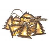 Emos Osvetlenie vianočný reťaz stromčeky 3D, 1,35 m, 10 LED, teplá biela + 0,3 m prívodný kábel