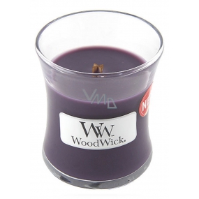 Woodwick Fig - Fík vonná sviečka s dreveným knôtom a viečkom sklo malá 85 g