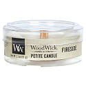 Woodwick Fireside - Oheň v krbe vonná sviečka s dreveným knôtom petite 31 g
