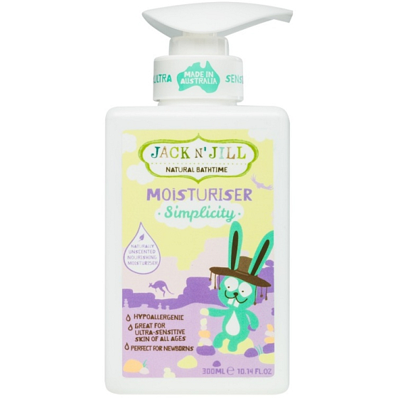Jack N Jill BIO Simplicity Jednoduchosť telové mlieko pre deti dávkovač 300 ml