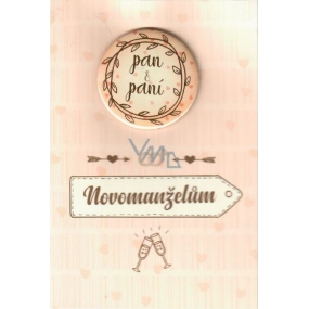 Nekupto Blahoželanie k svadbe s ploskačkou 115 x 170 mm 3518 K