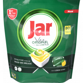 Jar Original All in One Lemon kapsule do umývačky riadu 80 kusov