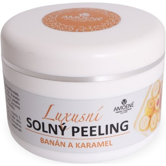 Amoena Luxusné soľný peeling Banán a karamel 250 g