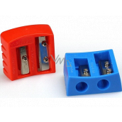 Y-Plus+ Buddy dvojité orezávátko s predĺženým hrotom 37 x 32 x 15 mm 1 kus červená/modrá