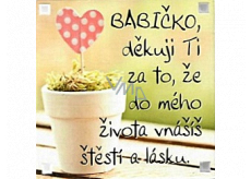 Albi Magnet Babička, ďakujem ti, že si priniesla šťastie a lásku do môjho života 6,5 x 6,5 cm