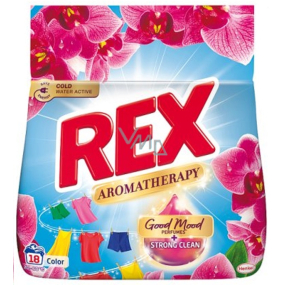 Rex Aromatherapy Color Orchid prací prášok na farebnú bielizeň 18 dávok 0,99 kg