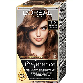 L'Oreál Paris Préférence farba na vlasy 6.0 tmavá blond