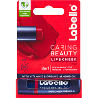 Labello balzam na pery a tváre Caring Beauty Lip & Cheek Red OF 30