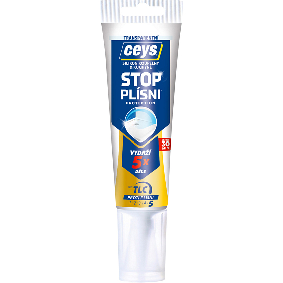 Ceys Stop Plísni sanitárny silikon, transparentný, tuba 125 ml