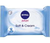 Nivea Baby Soft & Cream čistiace obrúsky pre deti 20 kusov