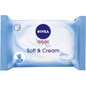 Nivea Baby Soft & Cream čistiace obrúsky pre deti 20 kusov