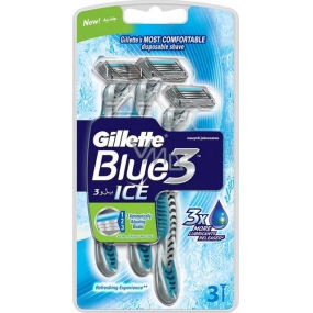 Gillette Blue 3 Ice holítka 3břité pre mužov 3 kusy