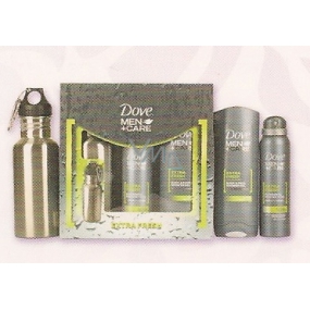 Dove Men + Care Extra Fresh sprchový gel 250 ml + antiperspirant sprej + fľašu, kozmetická sada