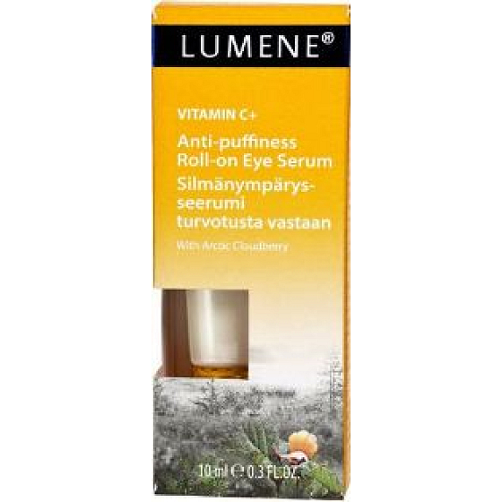 Lumene Vitamin C + Anti-Puffiness proti opuchom roll-on očné sérum 10 ml