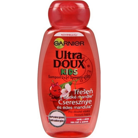 Garnier Naturals Kids Čerešňa a sladké mandle šampón pre deti 250 ml
