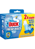 Duck Fresh Discs Morská vôňa WC gél pre hygienickú čistotu a sviežosť Vašej toalety náhradné níplň 2x36 ml