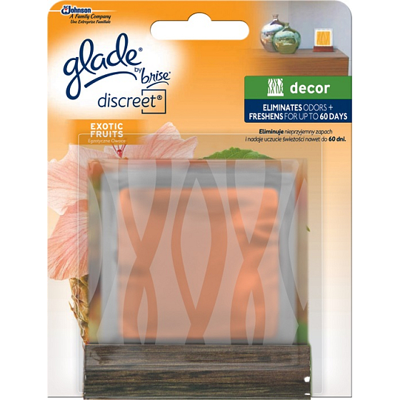 Glade Exotic Fruits Discreet Decor osviežovač vzduchu sklo 8 g