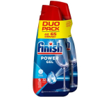 Finish Power Gel do umývačky riadu na čistotu a lesk 65 dávok 2 x 650 ml, duopack