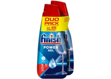 Finish Power Gel do umývačky riadu na čistotu a lesk 65 dávok 2 x 650 ml, duopack