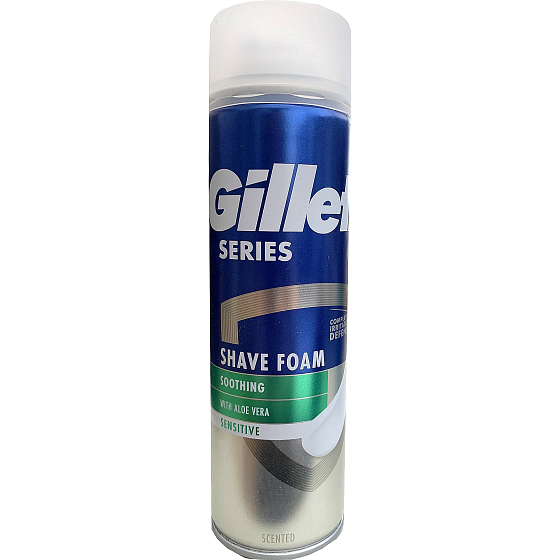 Gillette Series Sensitive pena na holenie pre mužov 250 ml