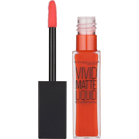 Maybelline Color Sensational Vivid Matte Liquid Lipstick lesk na pery 25 Orange Shot 7,7 ml