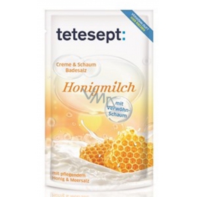 Tetesept Medové mlieko krémovo-penivý soľ do kúpeľa 80 g