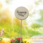 Bohemia Gifts Drevený zápich k bylinkám s potlačou - Rozmarín priemer kolieska je 5 - 8 cm