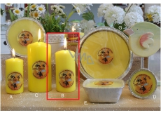 Lima Citronela sviečka proti komárom s vôňou žltého valca 60 x 120 mm