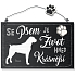 Nekupto Pets drevený nápis Boxer 155 x 98 x 5 mm