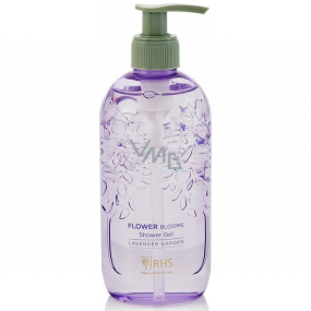 Heathcote & Ivory Flower Blooms Lavender Garden hydratačný sprchový gél dávkovač 300 ml