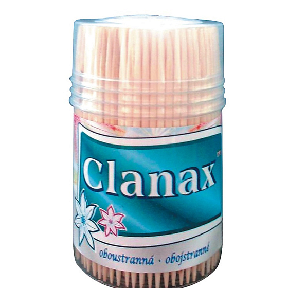 Clanax Špáradlá obojstranné v dóze 350 kusov