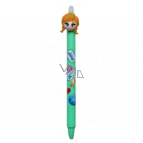 Colorino Gumovatelné pero Disney Emoji svetlo zelené, modrá náplň 0,5 mm
