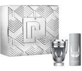 Paco Rabanne Invictus Platinum parfumovaná voda 100 ml + dezodorant v spreji 150 ml, darčeková sada pre mužov