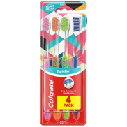 Colgate Twister Design Edition Soft zubná kefka 4 kusy