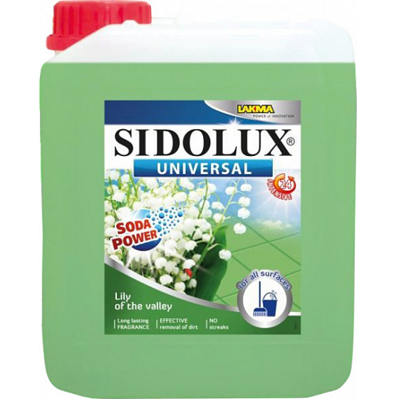 Sidolux Univerzálny čistiaci prostriedok Lily of the Valley na všetky umývateľné povrchy a podlahy 5 l