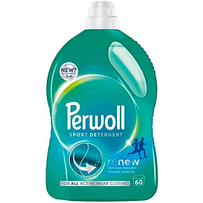 Perwoll prací gel Renew Sport športové prádlo, 60 praní, 3000 ml