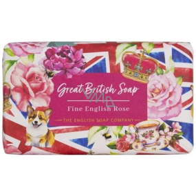 English Soap Anglická ruža prírodné parfumované mydlo s bambuckým maslom 190 g
