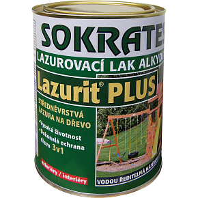 Sokrates Lazurit Plus strednovrstvá lazúra na drevo, bezfarebná, 0,7 kg Sokrates Lazurit Plus strednovrstvá lazúra na drevo, bezfarebná, 0,7 kg