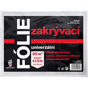 BALTOOL univerzálna zakrývacia fólia, 30 µ, 20 m², 4 × 5 m