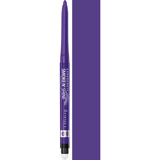 Rimmel London Exaggerate Smoke & Shine automatická vodeodolná ceruzka na oči 003 Purple Craze 0,28 g