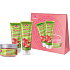 Dermacol Aroma Ritual Rebarbora a Jahody Svieži sprchový gél 250 ml + telové mlieko 200 ml + telový peeling 200 g, kozmetická sada