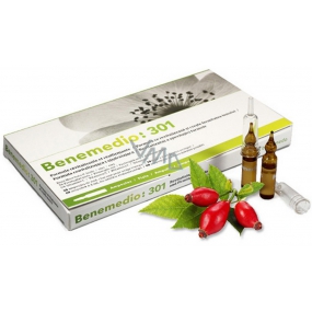Benemedio 301 Omladzujúci sérum s Vitamínom C pre tvár a dekolt 10 ampuliek 2ml